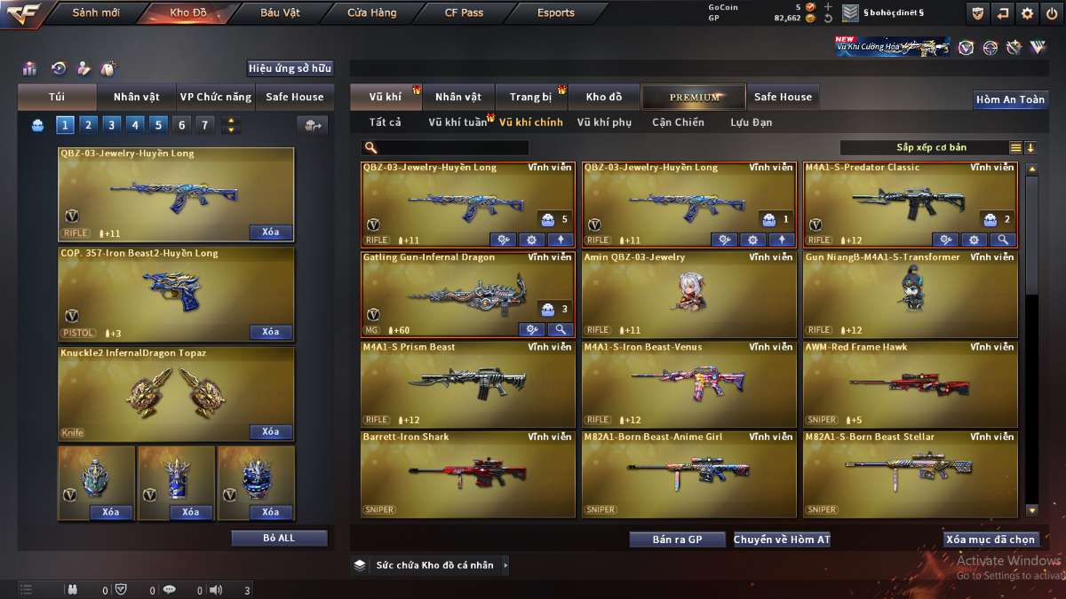 shop acc cf uy tin gia re